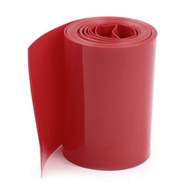 Tubo de plástico termorretráctil de PVC de 2M y 50mm de ancho, color rojo para batería 2x18650 2024 - compra barato