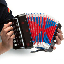 Детский мини-музыкальный инструмент, аккордеон для раннего развития, музыкальная игрушка черного цвета 2024 - купить недорого