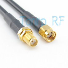 Freeshipping!  20INCH RG58 50CM RP-SMA male plug to SMA female jack RF Pigtail jumper coaxial cable Wholesale 2024 - buy cheap
