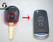 2 кнопки, Модифицированная Складная откидная оболочка ключа дистанционного управления для Ssangyong Actyon/Suc Kyron/Rexton 2024 - купить недорого