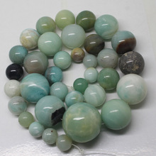 Mini. order is $7!8-18mm Natural Multicolor Amazonite Round Gradually Loose  Beads 15" 2024 - buy cheap