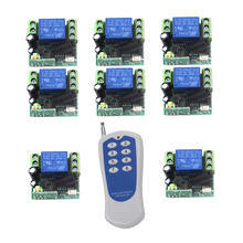 DC 12V 10A 1CH RF Wireless Remote Control Switch System,315/433 MHZ 8CH Transmitter+8 X Receivers,Momentary/Toggle SKU: 5459 2024 - buy cheap