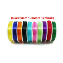 High Quality Assorted Colors 0.6mm Elastic Beading Wire Crystal Cord/Thread/String Jewelry Findings for DIY FXS005-99 2024 - buy cheap