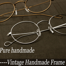 Pure Handmade Light Retro Vintage Round Frame Spectacles Custom Made Optical Prescription Reading Glasses Photochromic -1 To -9 2024 - buy cheap