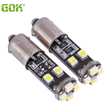 Free shipping wholesale 100pcs BA9S led canbus W5W 194 ba9s 8SMD 1210 led no Error canbus white light ba9s led bulb 2024 - buy cheap