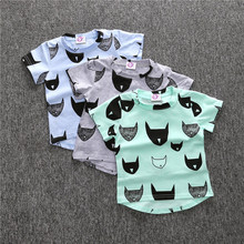Camiseta estampa interna de algodão para meninos, camiseta de algodão para bebês com estampa para meninos e crianças 2019 2024 - compre barato