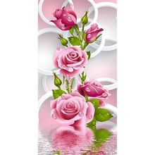 5d diy quadrado/redondo pintura de diamante rosa ponto cruz bordado bordado bordado bordado decoração de casa j0207 2024 - compre barato