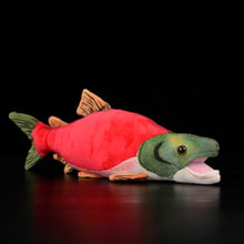 40cm Sockeye Salmon Ocean Sea Animals Plush Toy Lifelike Stuffed Toys Oncorhynchus nerka Soft Fish Plush Dolls For Kids Gifts 2024 - buy cheap