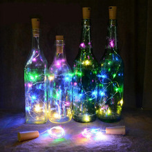 String Light With Bottle Stopper 1M 10 LED Cork Shaped Wine Bottle Lights Decoration For Christmas Holiday Party 2024 - buy cheap