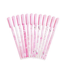 36pcs/lot Girls Heart Pink Cherry Blossom Gel Pen Set 0.5mm Random Kawaii Pen Cute Korean Stationery 2024 - buy cheap