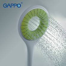 Gappo 1 peça alta qualidade um way redondo chuveiro de mão acessórios de banheiro abs em cromado economia de água cabeça de chuveiro g09 2024 - compre barato