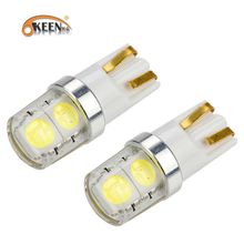OKEEN 2pcs Car Led T10 5050 4SMD 350LM T10 W5W LED Car Clearance Lights Led Bulbs DRL Turn Parking Interior Dome Reading Lights 2024 - buy cheap