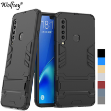 Capa estilo armadura para samsung galaxy, capa de tpu + pc à prova de choque para os modelos a9 2018/ds a920f 2018" 2024 - compre barato