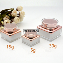 100pcs 5g 15g 30g Empty Cream Jar Plastic Acrylic Refillable Bottle Makeup Pot Travel Face Lotion Cosmetic Container F2437 2024 - buy cheap