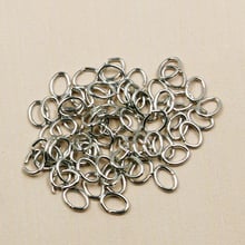 Approx 9000pcs/lot Rhodium Plated Open Jump Ring 4*5MM Metal Jewelry Fingdings 2024 - buy cheap