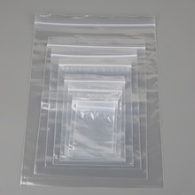 Sacolas transparentes com fecho zíper, bolsas pequenas de plástico recarregável com 5 tamanhos, 100 peças 2024 - compre barato