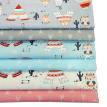 Syunss Diy Patchwork Cloth For Quilting Baby Cribs Cushions Dress Sewing Tissus Gray Tent Owl Arrow Print Cotton Fabric Tecido 2024 - buy cheap