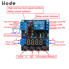 DC12V Trigger Delay Cycle Timer Voltage Detection 1-Channel Relay Module Circuit Switch 6-30V 2024 - buy cheap