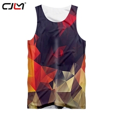 CJLM Summer Man Trend Large Size Leisure 5XL 6XL 3D Printed Diamond Loose Colored New TankTop Men's Tank Top Best Selling 2024 - buy cheap