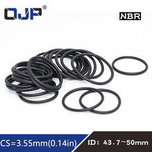 20PCS/lot Rubber Ring NBR Sealing O-Ring Nitrile CS3.55mm ID 43.7/45/46.2/47.5/48.7/50mm Seal Oil Wear Gasket Washer 2024 - buy cheap