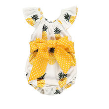 Новинка; боди с дизайнерном «ананас» для маленьких девочек; летняя одежда; пляжный костюм 2024 - купить недорого