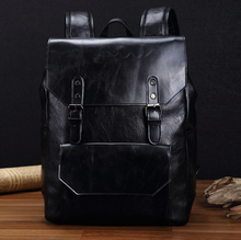 stacy bag 122215 hot sale man PU leather backpack men vintage bag travel bag 2024 - buy cheap