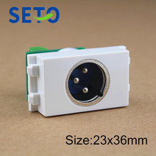 SeTo 128 Type XLR Audio Microphone Module Free Welding XLR Male Keystone For Wall Plate Socket 2024 - buy cheap