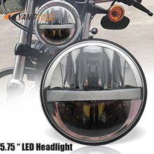 5,75 pulgadas 36 W LED ronda faro motocicleta Wide Glide XL1200X FXDX setenta y dos faros LED 5 3/4 "Faro 2024 - compra barato