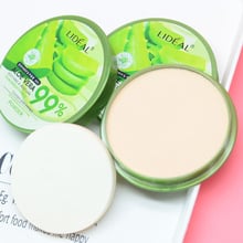 Natural Aloe Vera Moisturizing Smooth Foundation Pressed Powder Makeup Concealer Pores Cover Face Whitening Brighten Powder 2024 - buy cheap