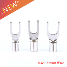 100pcs/lot 3.2mm furcation Terminal Wire Naked Connector For 0.5-1.5mm2 Wire, Y type terminal harpoon type 2024 - compre barato