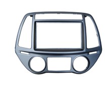 LEEWA 2DIN Автомобильная панель для Hyundai I-20 I20 Авто AC Радио DVD стереомагнитола для приборной панели комплект отделки лицевая пластина ободок Facia 2024 - купить недорого