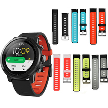 For Original Xiaomi Huami Amazfit Stratos 2 2S For amazfit pace bracelet strap smart watch band 22mm Soft silicone Wristband 2024 - buy cheap