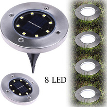 Solar Power Buried Light Under Ground Lamp Outdoor Path Way Garden Decking LED Solar Powered Ground Light Lawn grondspot 2024 - buy cheap