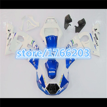 Kit de carenado 100% para motocicleta, piezas de carenados BBF para YZF R6 1999 1998 00 01 02 ABS azul blanco YZFR6 99 98 2000 2001 2002 2024 - compra barato