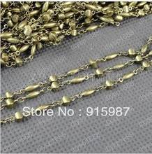 Sweet Bell Jewelry Findings,Accessories,charm,pendant,Copper Antique Bronze Chain width:short party 8*3mm long 11 * 3 mm 1 Meter 2024 - buy cheap