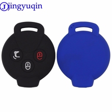 Jingyuqin-funda de silicona con 3 botones para la llave del coche, protector de para City y Roadster de coche inteligente, para Benz, 10p 2024 - compra barato