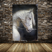 100% Handpainted Oil Painting Posters Running Horse Canvas Painting Wall Art Picture Canvas Wall Pictures for Living Room Decor 2024 - buy cheap