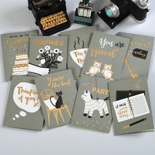 cute animal mini greeting cards for birthday party,valentine gift message cards 2024 - buy cheap