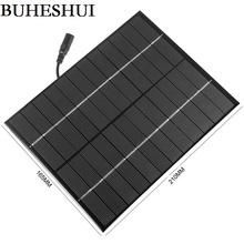 BUHESHUI 5.2W 12V Solar Cell Polycrystalline Solar Panel+DC5521 Cable Module DIY Solar System Education 210*165MM FreeShipping 2024 - buy cheap