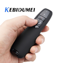 Kebidumei 2.4GHz USB Wireless PPT PowerPoint Presenter Page Up and Down R400 Remote Control Red Laser Pointer Pen For Office 2024 - buy cheap