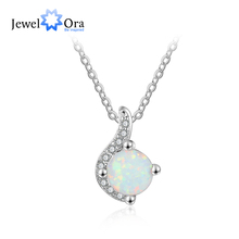 Opal Stone Pendants Necklaces For Women 925 Sterling Silver Fashion Jewelry Party Gift For Her (JewelOra NE103146 ) 2024 - buy cheap