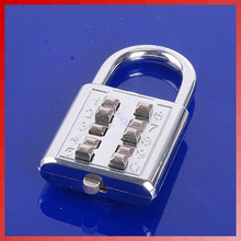 5 Digit Push-Button Number Combination Luggage Travel Code Lock Padlock Silver 2024 - buy cheap