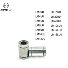 10pcs/lot LM8UU LM3/4/5/6/8/10/12/16/20UU LM6LUU LM10/12/13LUU  Bushing Linear Bearings For Rods Liner Rail Linear Shaft Parts 2024 - buy cheap