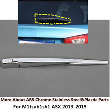 For Mitsubishi ASX 2013 2014 2015 Style Detector ABS Chrome Car Back Glass Wiper Nozzle Cover Frame Trim Tail Window Trims 3pcs 2024 - buy cheap