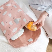 Portable Baby Diaper Bags Waterproof Fashion Prints Wet/Dry Baby Diaper Organizer Travel Mummy Nappy Sanitary Napkin Storage Bag 2024 - buy cheap