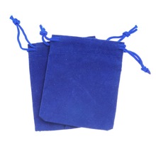 10*12cm 50pcs Royal Blue Jewelry Velvet Bags For Packing Gifts Handmade Diy Women Jewellery Pouches Flannel Bag Drawstring Bag 2024 - buy cheap