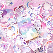 Lucky Unicorn Decorative Stickers Adhesive Stickers DIY Decoration Diary Japanese Stationery Stickers Children Gift 2024 - buy cheap