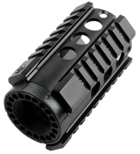 Funpowrland free shipping Tactical T-Series 4/15 Free Float 4 Inch circular hole Handguard Quad Rail Mount 2024 - buy cheap