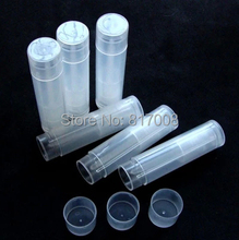 Envío Gratis-100 unids/lote 5ml Semi-transparente pp bálsamo labial crema tubo, 5ml plástico Envase de bálsamo de labio, contenedor cosmético 2024 - compra barato