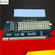M.2 NVME PCIE к M2 адаптер LED NVME SSD M2 PCIE x16 Плата расширения компьютерный адаптер Интерфейс M.2 NVMe SSD NGFF к PCIE 3,0 X16 2024 - купить недорого